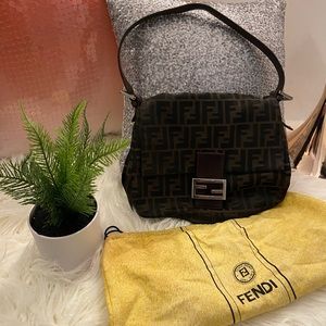 Vintage Fendi Zucca Mama Bag Baguette